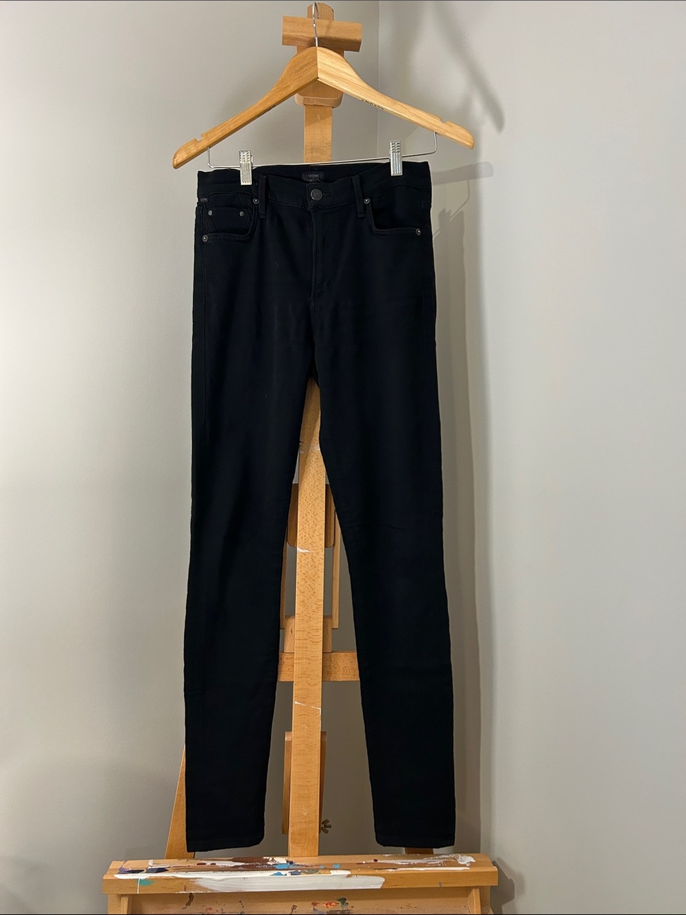 Citizens Of Humanity | Rocket High Rise Skinny Pants in Black | W28